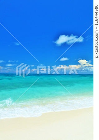 Okinawa Miyakojima Summer blue sky and sea 116444986