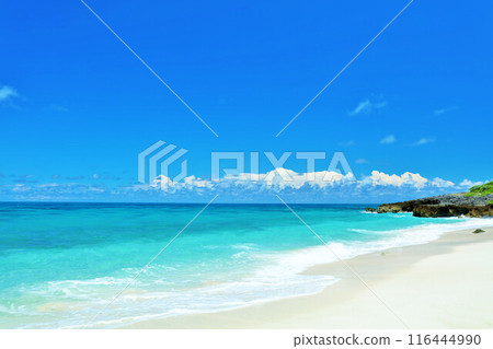 Okinawa Miyakojima Summer blue sky and sea 116444990