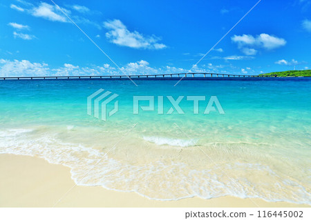 Okinawa blue sky Miyakojima Yonaha Maehama sea 116445002