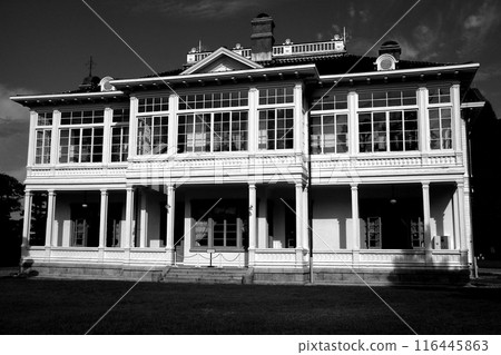 Historical Western-style architecture monochrome 116445863