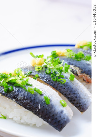 新鮮的沙丁魚壽司 新鮮的沙丁魚壽司 116446018