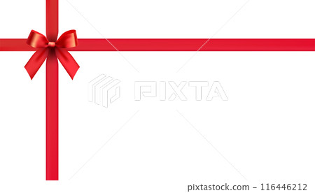 bow red ribbon design material bow red ribbon design material 116446212