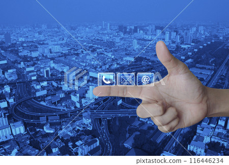 Business customer service and support online concept 116446234