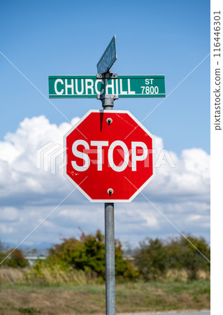 加拿大交通標誌停止 116446301