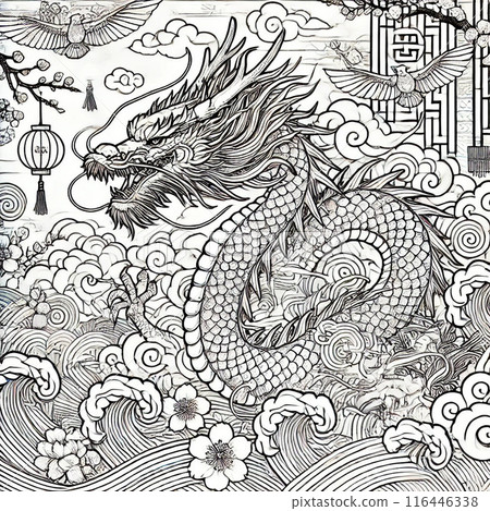 Japanese dragon Japanese dragon 116446338
