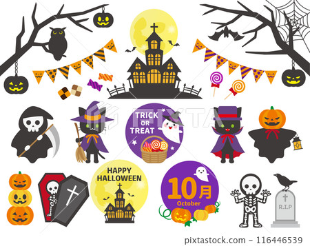 Halloween material set 116446539