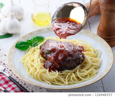 Hamburger spaghetti Hamburger spaghetti 116446557