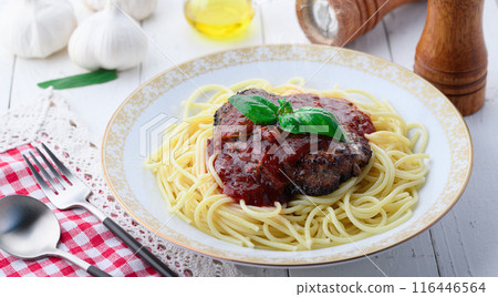 Hamburger spaghetti Hamburger spaghetti 116446564