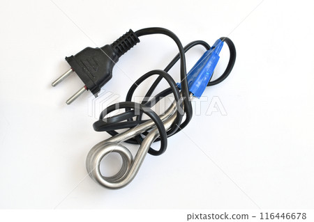 Small boiler on a white background. Small boiler on a white background. 116446678