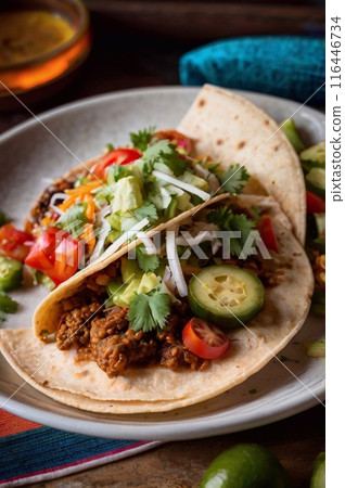 Photo of tasty huaraches mexican food  116446734