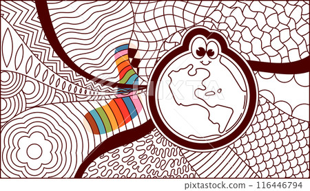 Abstract hippie decor. 116446794