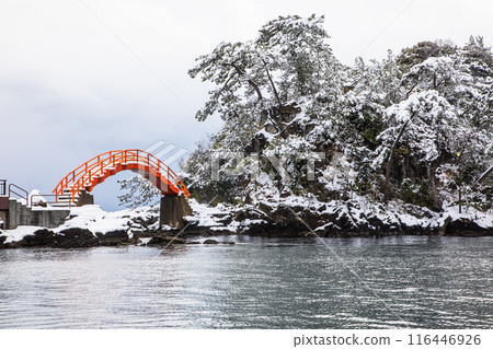 [Niigata Prefecture_Sado_Yajima/Kyojima] Enjoy the winter scenery 116446926