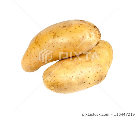 raw potatoes isolated 116447219