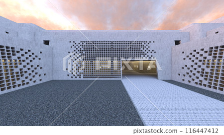 Museum courtyard Museum courtyard 116447412