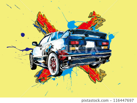 old car illustration 116447697