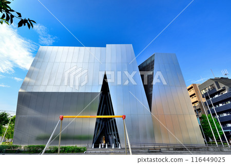 View of the Sumida Hokusai Museum and Midoricho Park in Sumida Ward, Tokyo 116449025