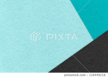 Texture of craft light blue paper background with turquoise and black border. Vintage abstract sky cardboard. Texture of craft light blue paper background with turquoise and black border. Vintage abstract sky cardboard. 116449218