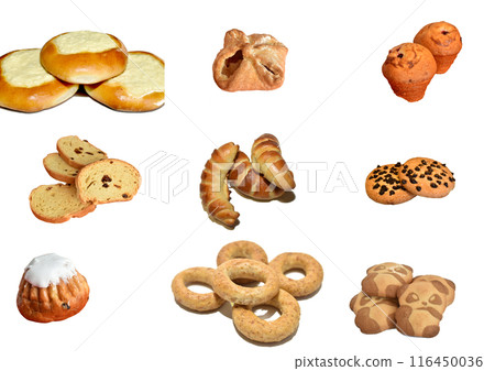 Advertising banner with confectionery products. 116450036