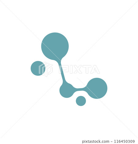 Molecule logo icon 116450309