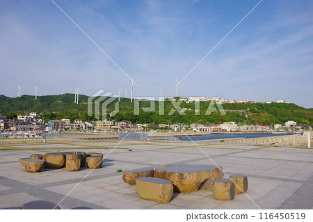 兵庫縣淡路島、海景廣場、晴美丘、丸山漁港 116450519