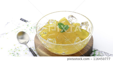 Mandarin orange jelly 116450777