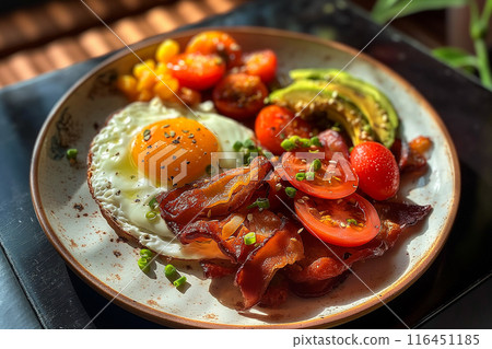closeup photo from FULL HEALTHY BREAKFAST 116451185