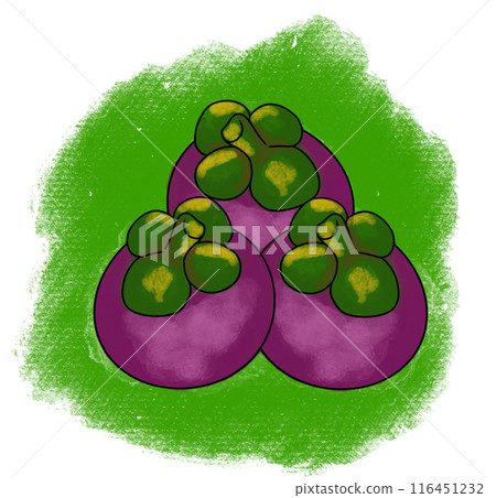The mangosteen drawing png image 116451232