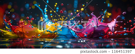 Vibrant Paint Splash 116451397