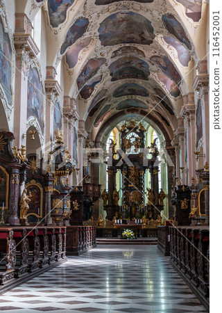 Strahov Monastery, a Premonstratensian abbey founded in 12 century, located in Strahov, Prague, Czech Republic 116452001