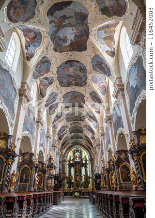 Strahov Monastery, a Premonstratensian abbey founded in 12 century, located in Strahov, Prague, Czech Republic 116452003