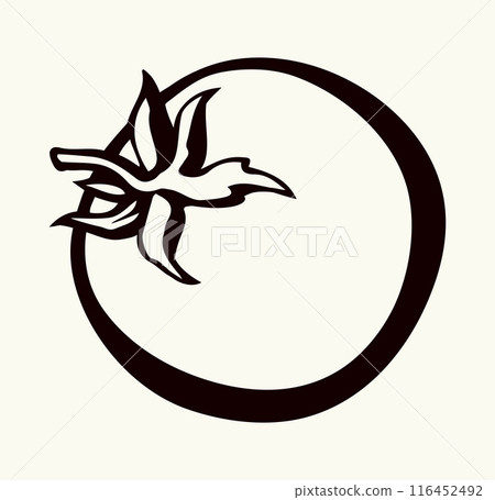 Tomatoes. Vector drawing icon sign Tomatoes. Vector drawing icon sign 116452492