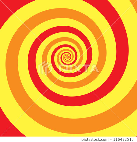 Artistic spiral shape. Vector drawing 116452513