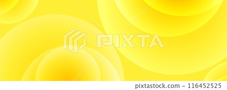 Abstract yellow geometric banner design background with circle shapes Abstract yellow geometric banner design background with circle shapes 116452525