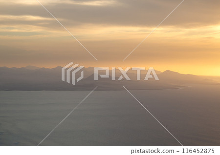 Sunset at viewpoint Mirador del Rio, Lanzarote 116452875