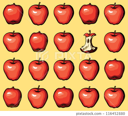 Big tasty apples. Vector drawing Big tasty apples. Vector drawing 116452880