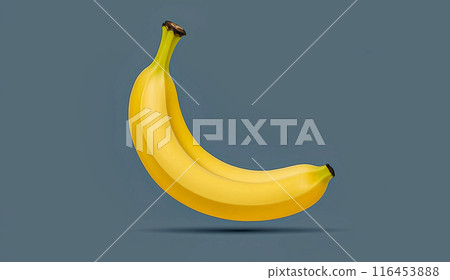 Banana and Shadow Illustration 116453888