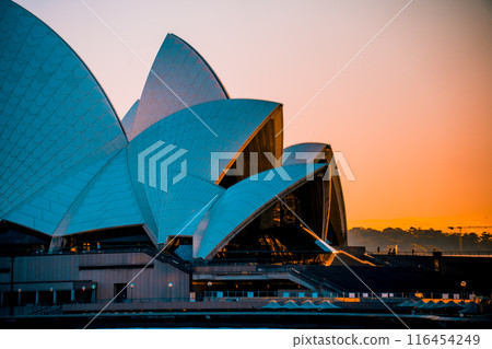 Opera house sunset 116454249