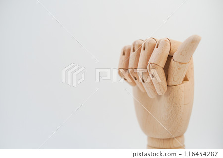 Image of hand for wooden drawing 116454287