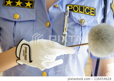 有指紋收集刷的警察 有指紋收集刷的警察 116454628
