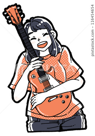 有電吉他的女孩 116454654