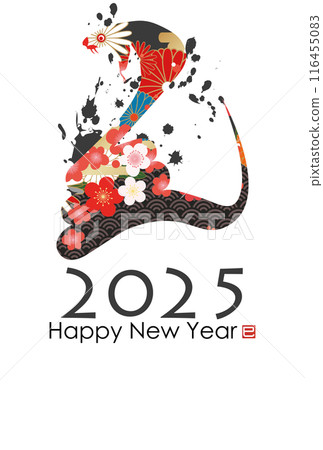 2025蛇年賀年片 116455083