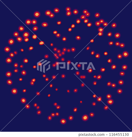 Fireworks (peony red) single illustration Fireworks (peony red) single illustration 116455130