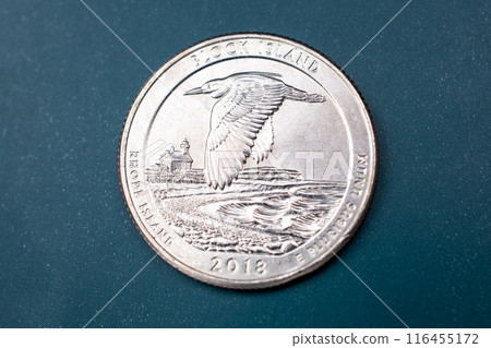 Quarter dollar US, 25 cent coin 116455172