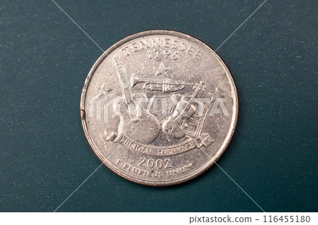 Quarter dollar US, 25 cent coin 116455180