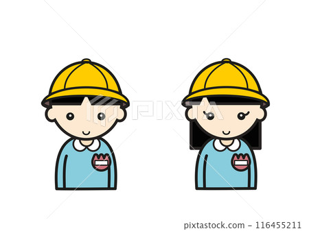 Kindergarten girls and boys 116455211