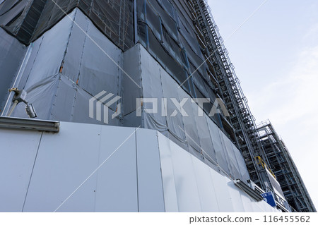 Tower apartment under construction Tower apartment under construction 116455562