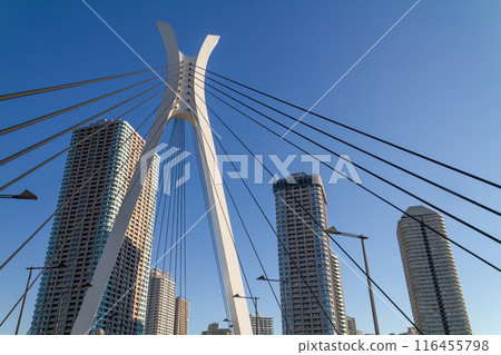 與塔公寓的都市風景 116455798