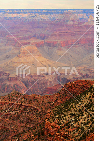 Hazy Sky Day At The Grand Canyon Arizona 116456725