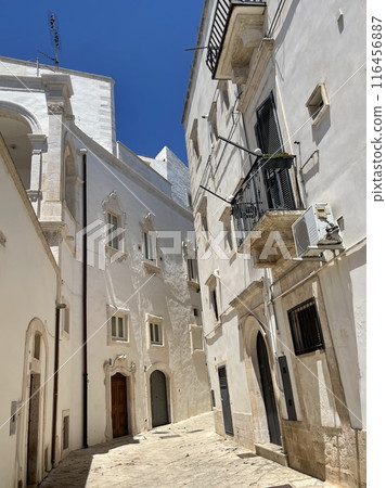 City of Martina Franca with white houses, palaces and churches in Baroque style. 116456887