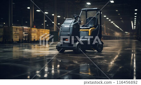 Innovative Self-Guided Vehicle: Streamlining Warehouse Transportation. Generative ai 116456892